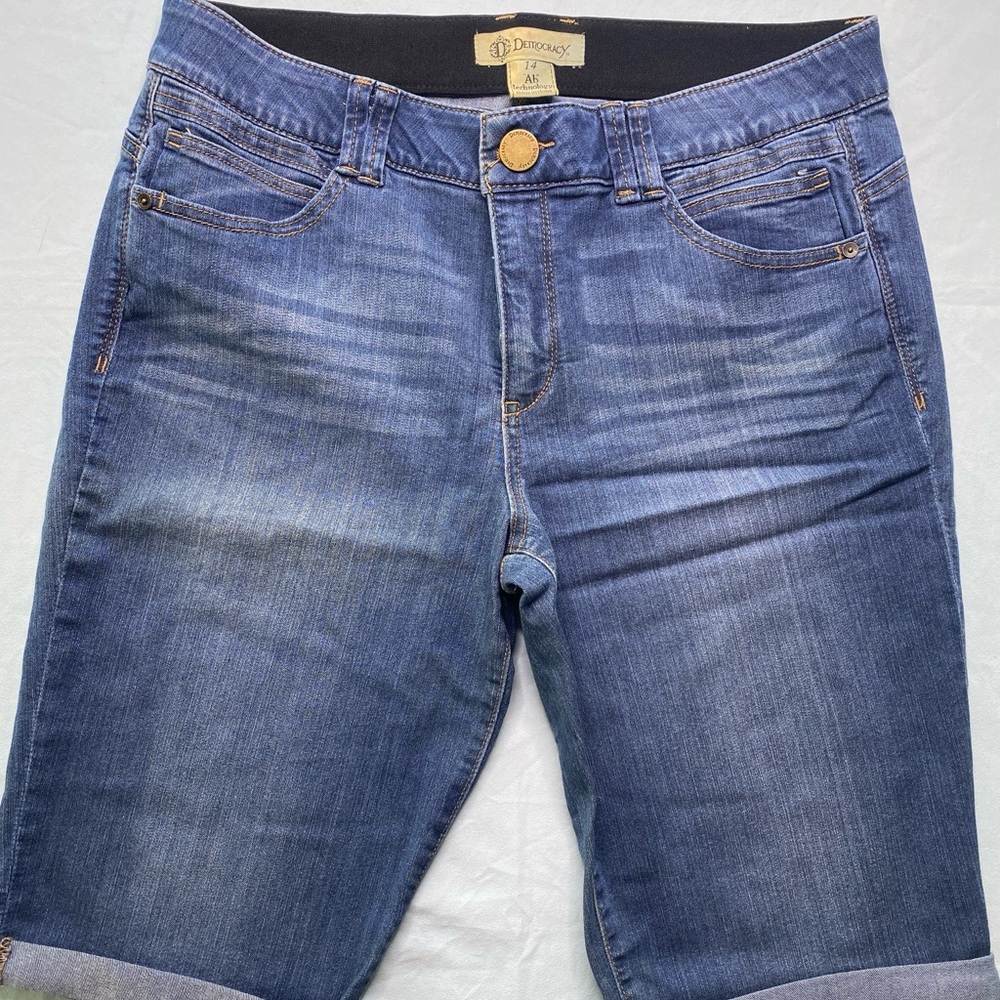 Democracy Blue Jean Bermuda Shorts